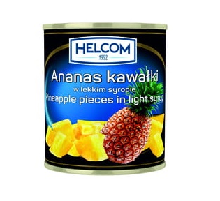 Ananas kawałki w syropie 3050g/1840g